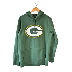 Nike Dri-FIT Green Bay Packers Hoodie Mens Large Green NFL Football Sweatshirt